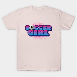 SOCCER Girl Summer Sports T-Shirt